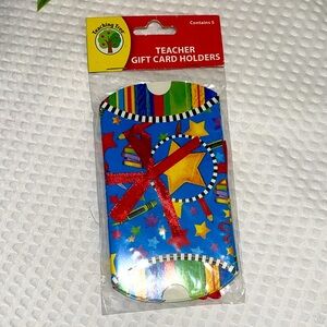 Teaching Tree Teacher Gift Card Holders - Colorful Design